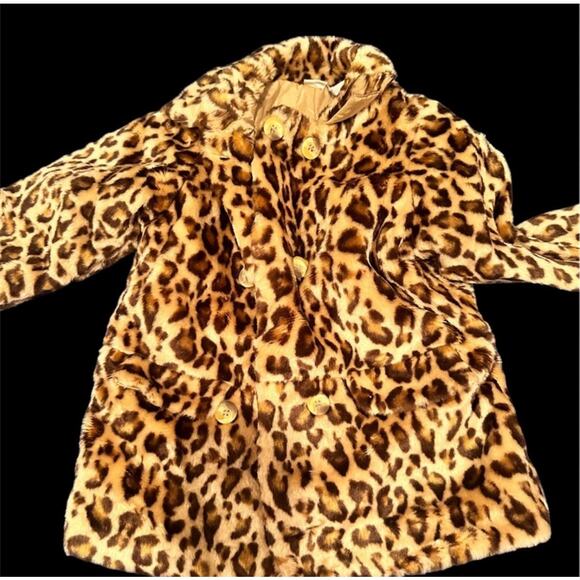 Parisian Bebe Leopard Print Coat 24 M - Picture 1 of 10